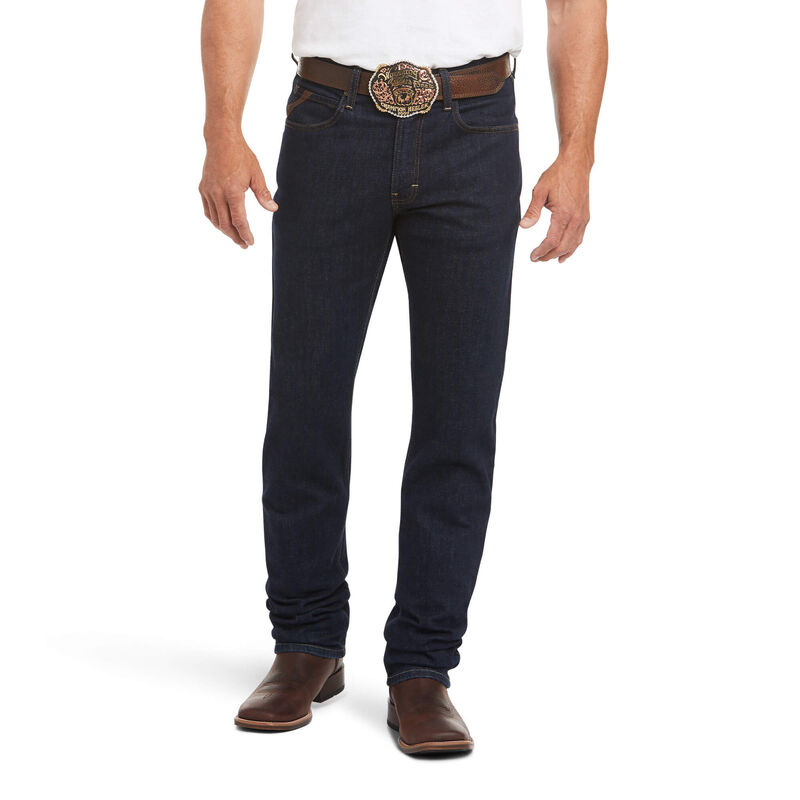 Ariat Jeans Herren - M1 Vintage Stretch Legacy Stackable Straight Leg DunkelBlau ( PJUNW-9823 )